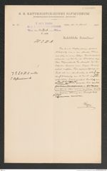 k.k. naturhistorisches Hofmuseum, Intendanzakten 1885-1896 (Hauer), Aktenzahl Z.268/1891, Seite 1
